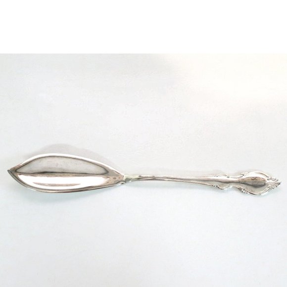 Leonard - Silverplate Italy 11.25 inch Leaf Design - Cake / Dessert Server - Picture 3 of 5